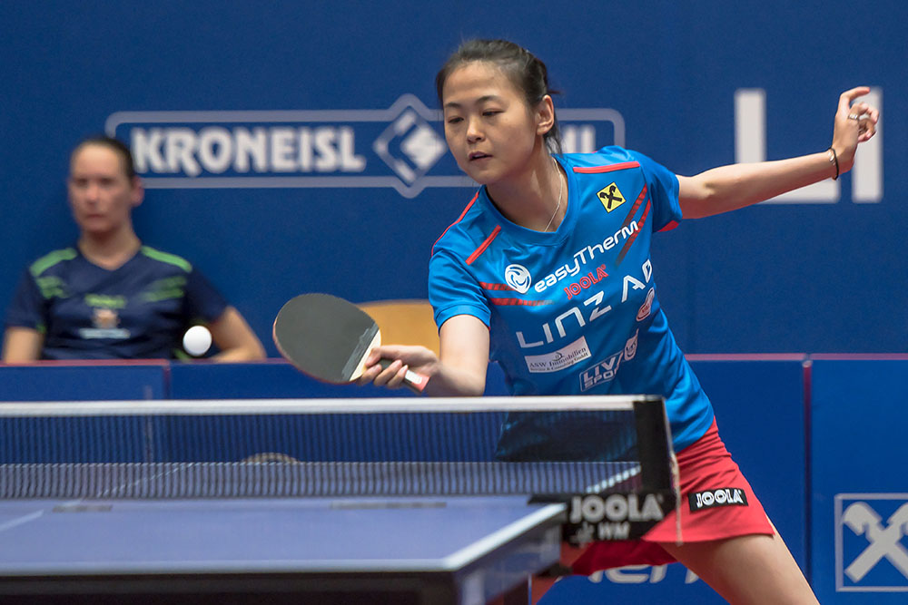 Foto Pillik - Zhang Mo holte in den beiden Spielen 6 Einzelsiege für Linz
