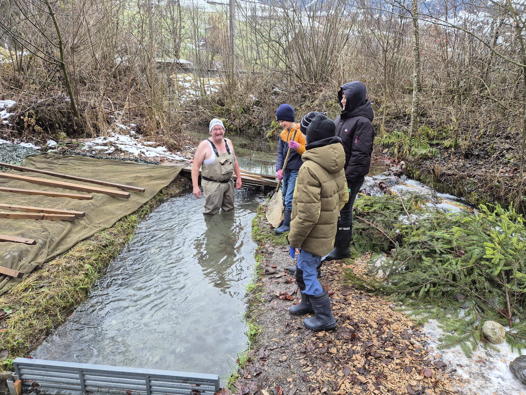 30. November: Impressionen Fischstreifen mit den Schülern aus der Klasse 5/6 A Hofachern.