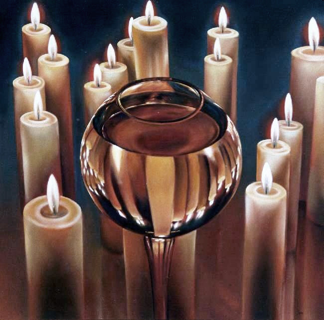 LUZ INVERSA. Óleo sobre tela. 100 x 100 cm. Jorge Luna