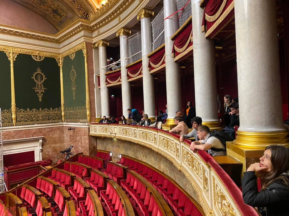 Visite de l’Assemblée nationale avec les élèves du Lycée Albert CAMUS de Rillieux-La-Pape