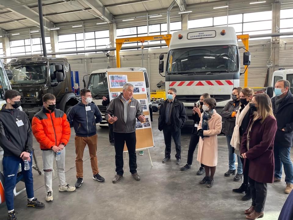 Lycée professionnel Emile Béjuit à Bron visites des différents ateliers