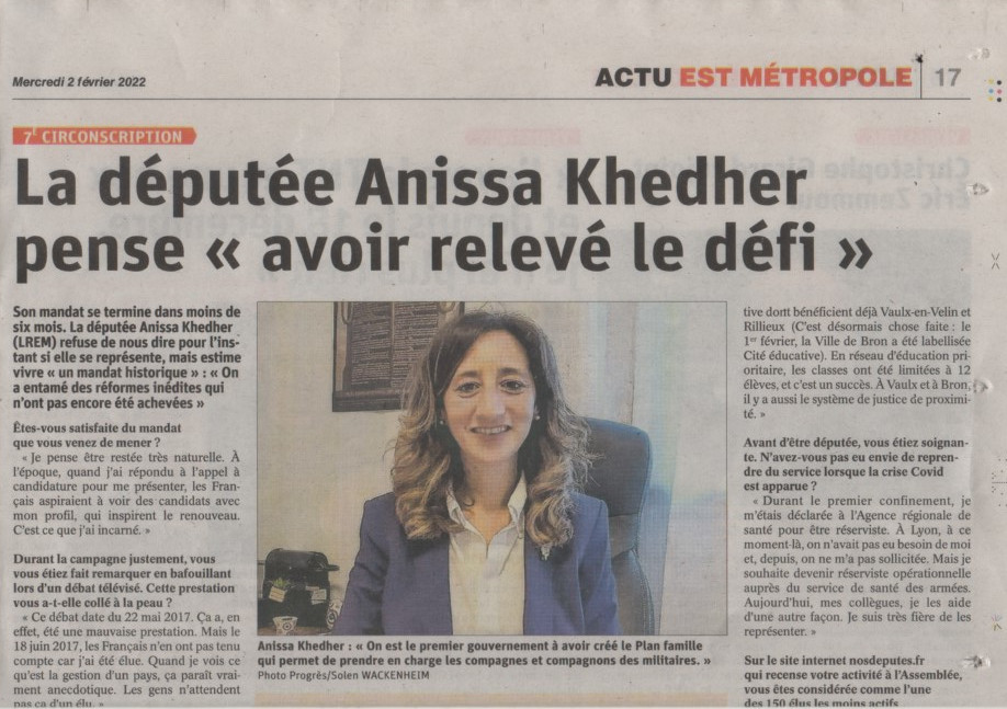 Le Progrès - ACTU EST METROPOLE