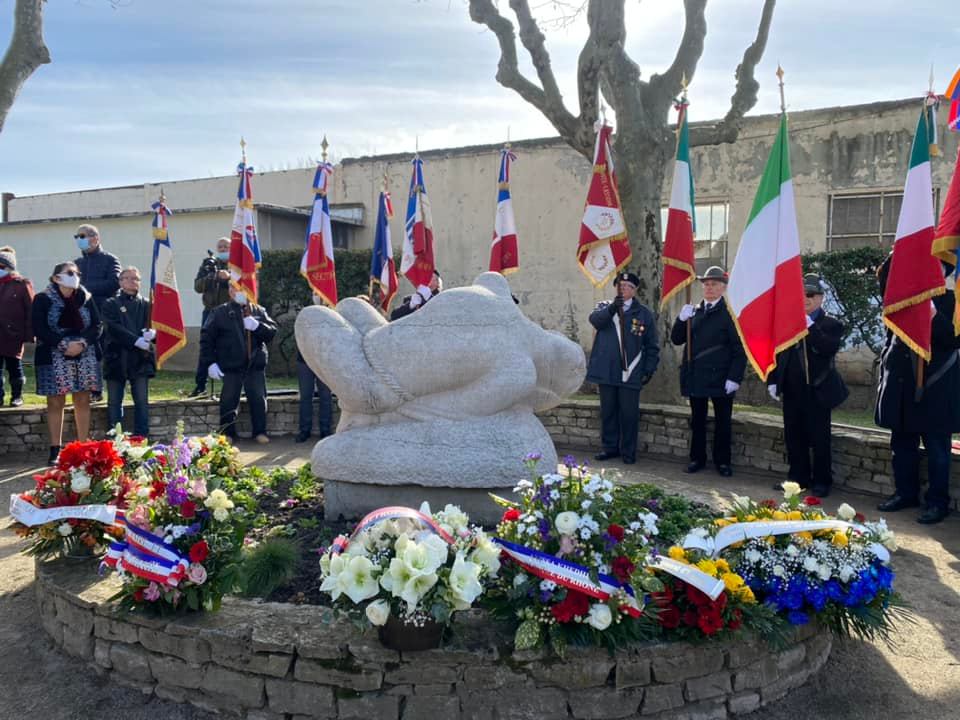 Cérémonie d’hommage aux 23 résistants du « Groupe Manouchian » à Vaulx-en-Velin