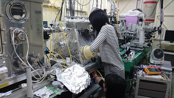 九州シンクロトロン光研究センターでのX線吸収微細構造解析実験