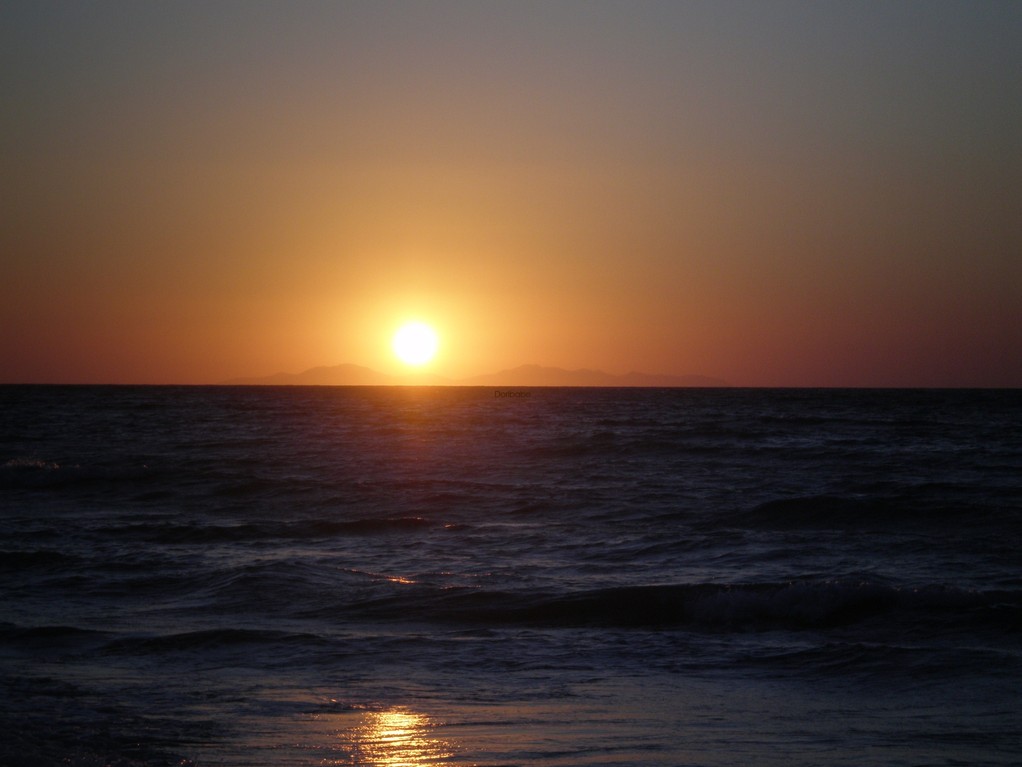 Sonnenuntergang an der Westküste