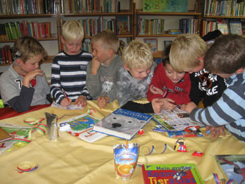 Kindergeburtstag in der Bücherei, Fotos: © Sabine Groß