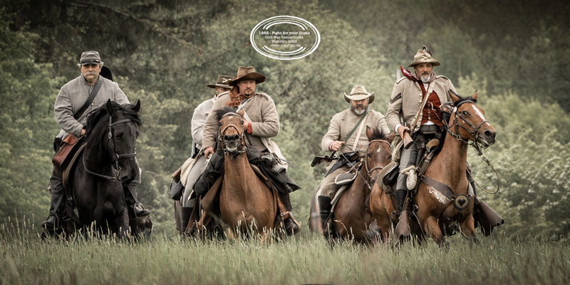 Reenactment American Civil war, Walldürn, RossFoto Dana Krimmling