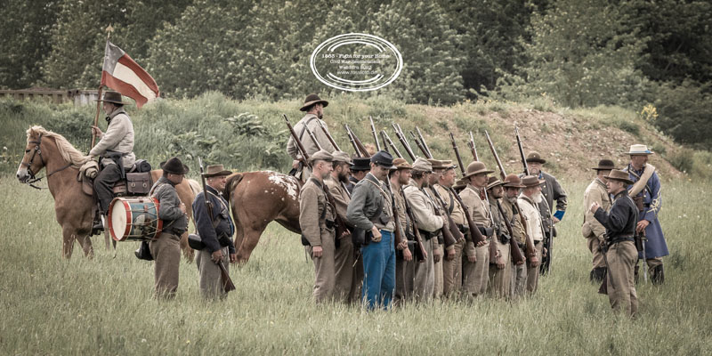 Reenactment American Civil war, Walldürn, RossFoto Dana Krimmling