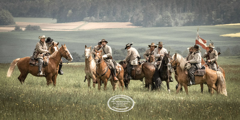 Reenactment American Civil war, Walldürn, RossFoto Dana Krimmling