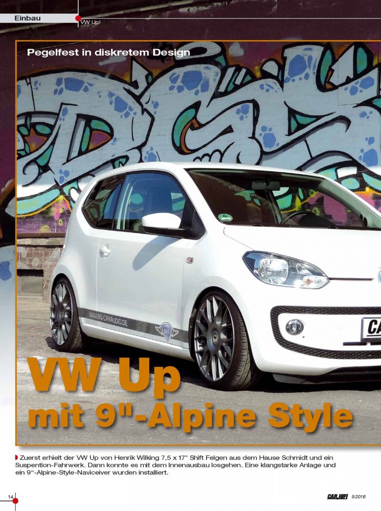 Unser VW UP! Projekt im Car&Hifi Magazin