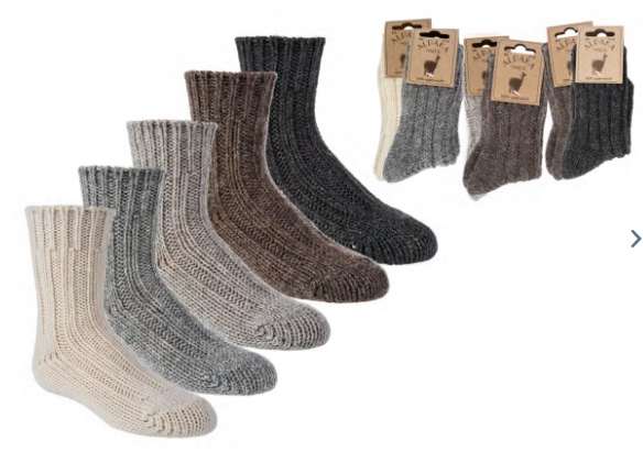 Kindersocken mit Alpakawolle