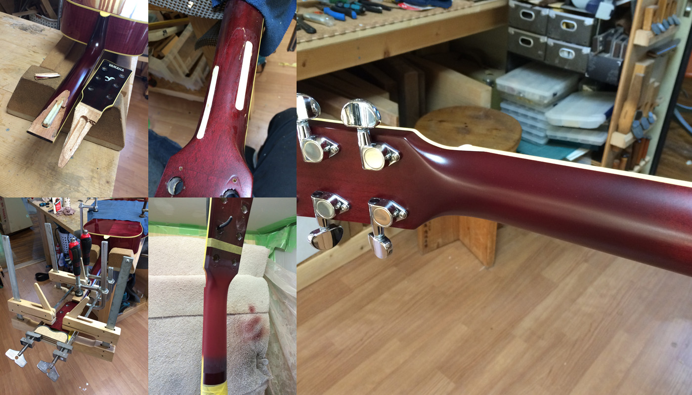 Neck Repair ネックのリペア - 静岡のY.O.S.ギター工房 オーダーメイド
