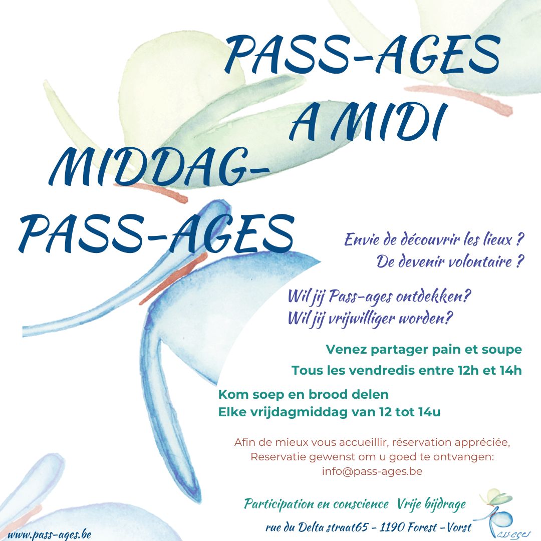 pass-ages à midi - middag-pass-ages