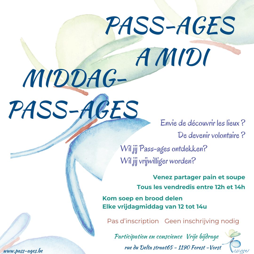 pass-ages à midi - middag-pass-ages