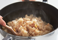 炊き込みご飯モード(コンロ自動炊飯機能）搭載
