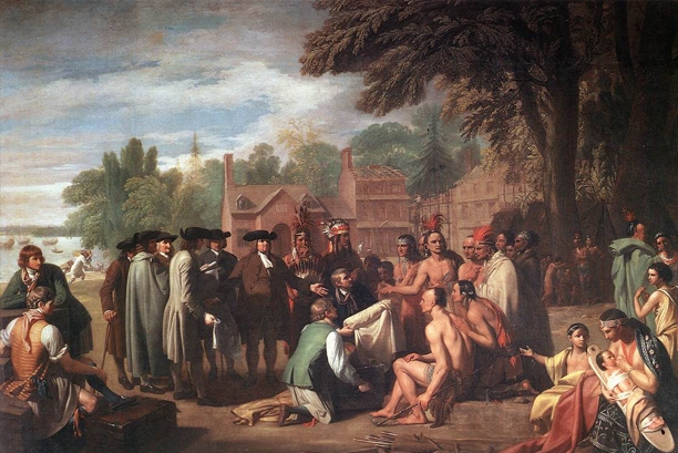 Benjamin West, The treaty of William Penn with the Indians