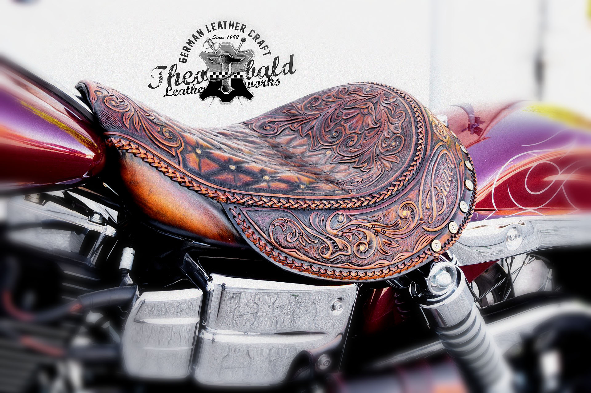 Harley Dyna Street Bob >> Motorrad Sitze - Theobald Leatherworks Harley Dyna Street Bob >> Motorrad Sitze - Theobald Leatherworks