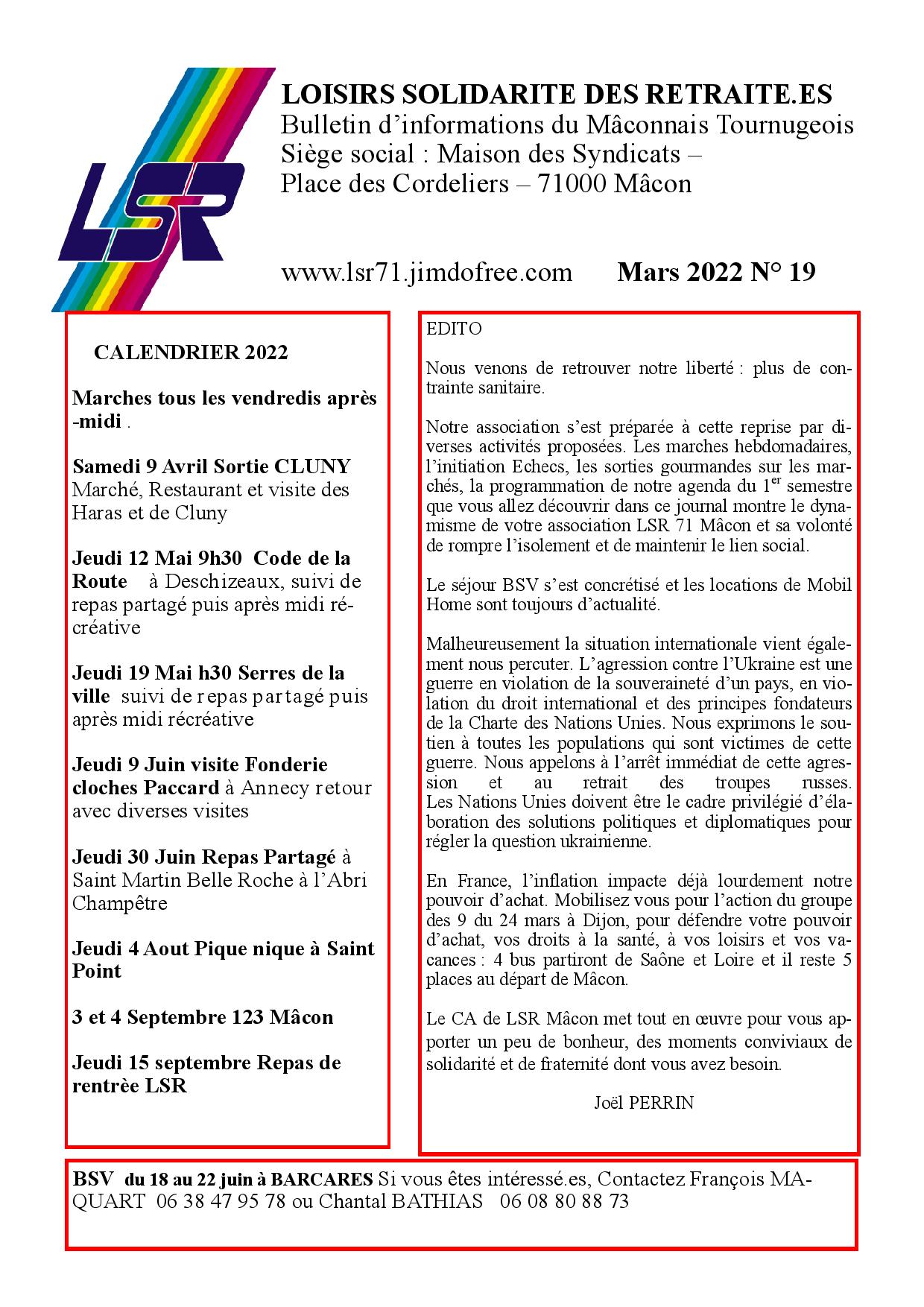 Journal Mâcon mars 22 p1