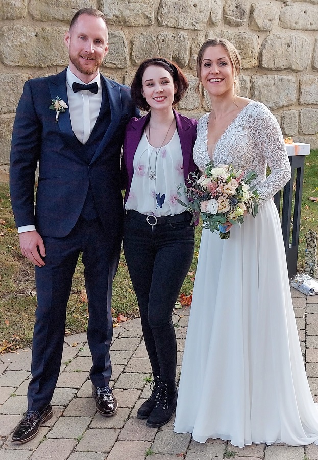Hochzeitssängerin Nürnberg mit Brautpaar Ute und Alexander