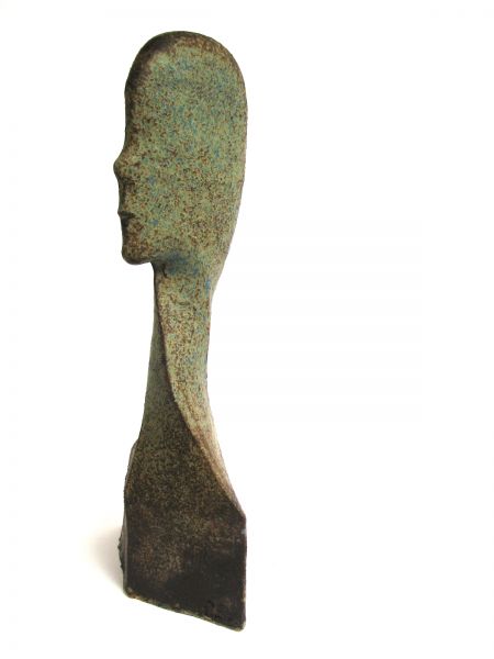 Flaca, Material: Schamott Steinzeugglasur, Grösse: H 33 x B 16 x T 10 cm Gewicht: 1,55 Kg, Jahrgang: 2005, Preis: 1’200.- CHF 