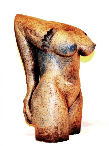 Colma, Material: Schamott Steinzeugglasur, Grösse: H 38 x B 25 x T 25 cm, Gewicht: 9 Kg, Jahrgang: 2004, Preis: 3’200.- CHF