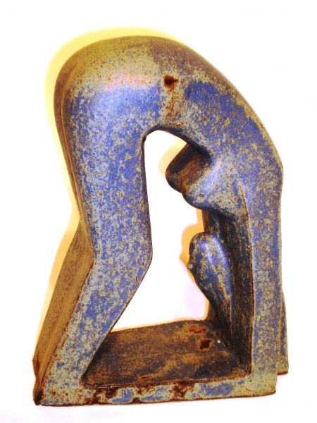 Boda, Material: Schamott Steinzeugglasur, Grösse: H 22 x B 16 x T 10 cm, Gewicht: 2,6 Kg, Jahrgang: 2008, Preis: 1’400.- CHF