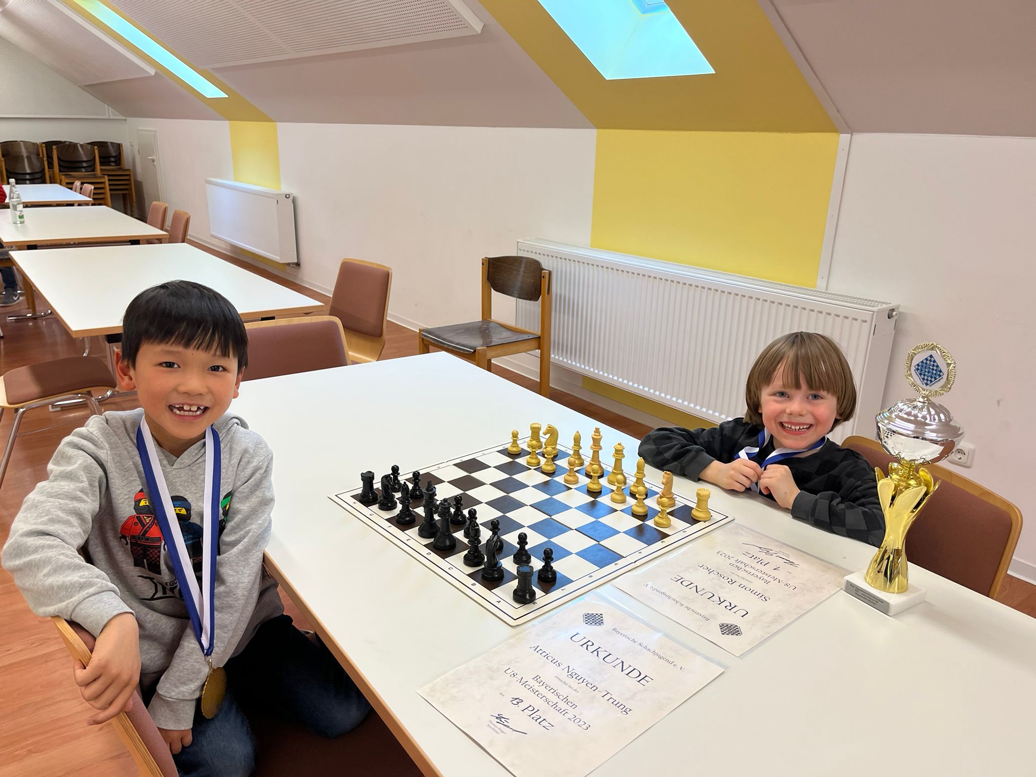 Atticus Nguyen-Trung und Simon Roscher, SK Germering