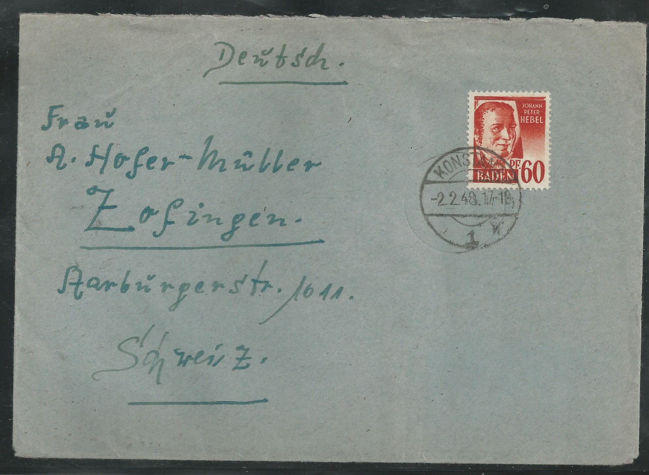 alliierte besetzung franzosische zone baden briefmarkenshop und ansichtskartenshop danner