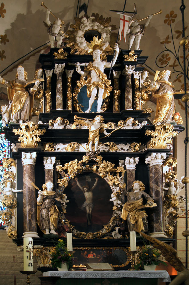 Maria-Magdalenen-Kirche zu Berkenthin - Altar           /Foto  Manfred Maronde