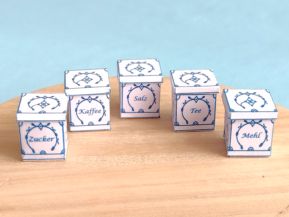 Miniatur Geschirr Friesenmuster 1:12