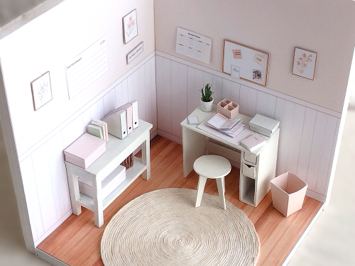 Miniatur-Arbeitszimmer 1:12