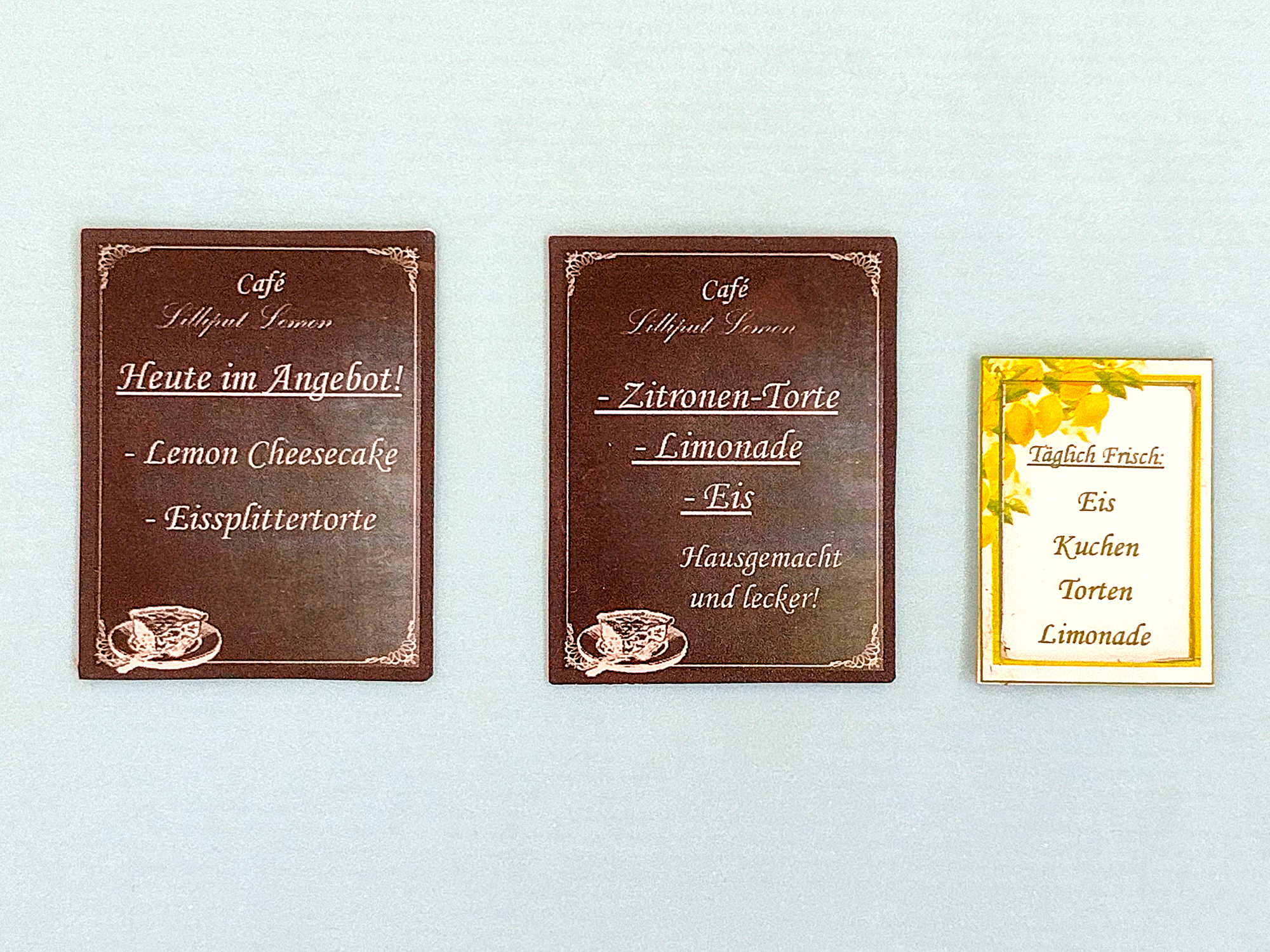Miniatur-Cafézubehör 1:12 basteln
