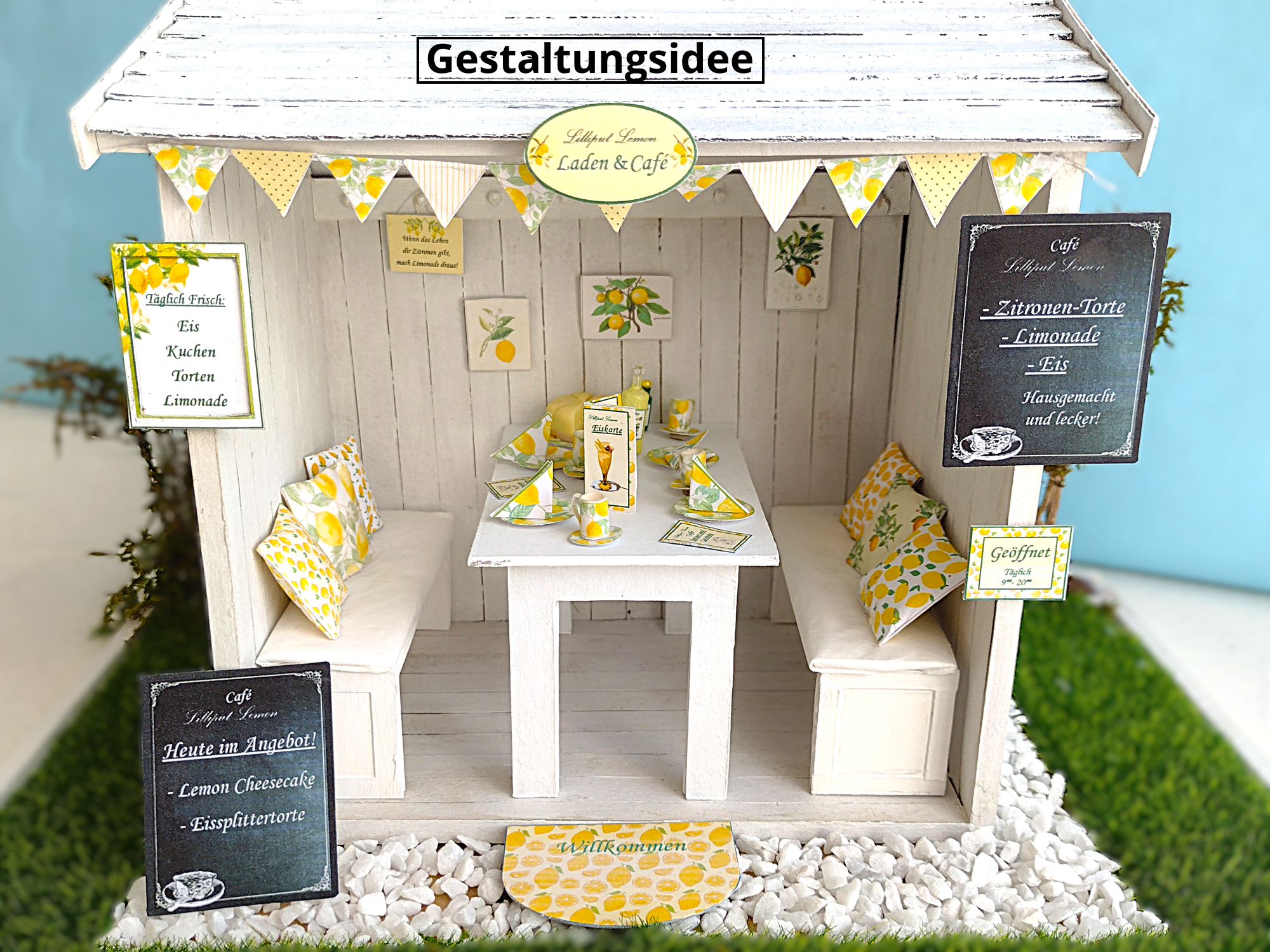 Miniatur-Cafézubehör 1:12 basteln