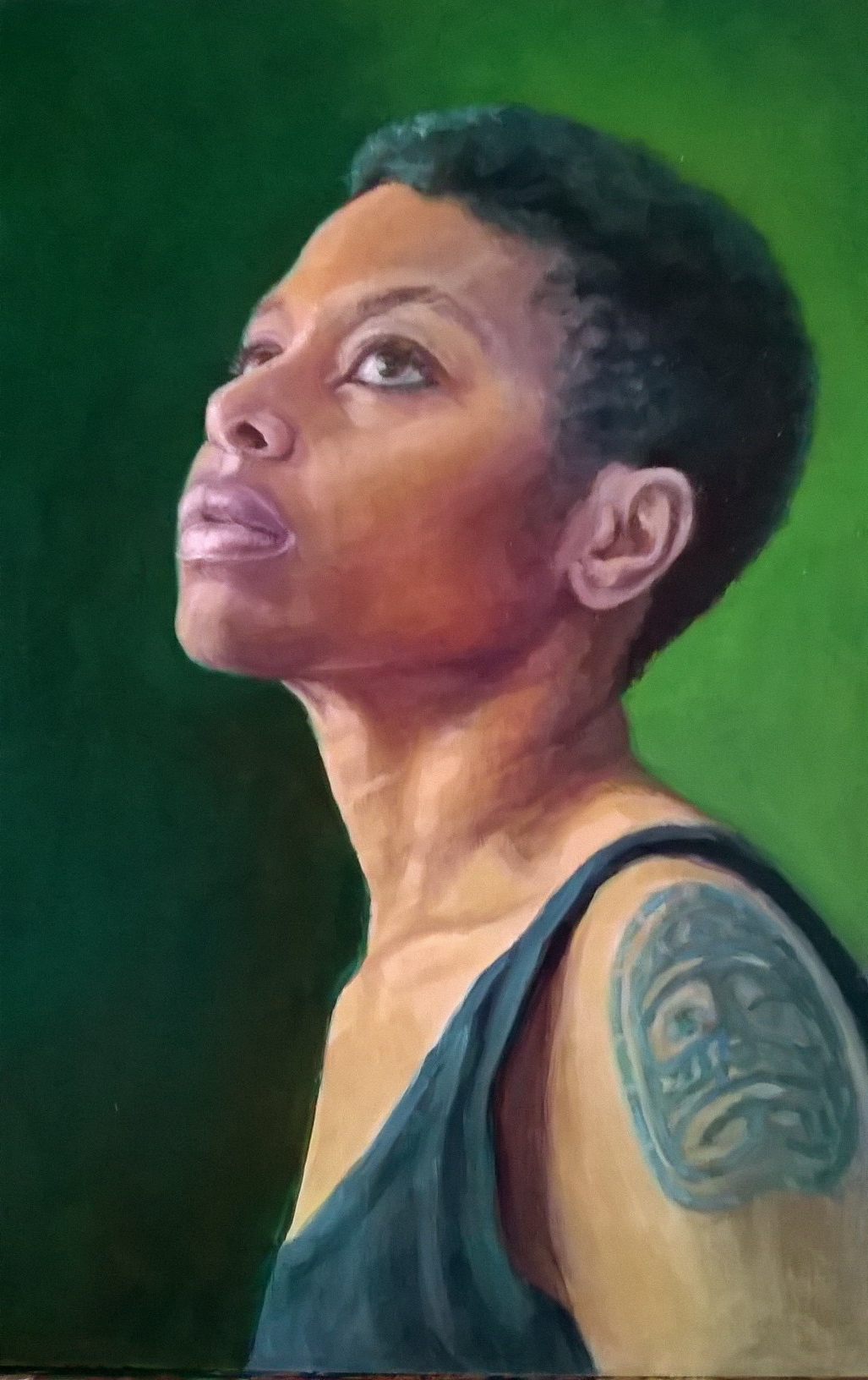 "Où es-tu?", huile sur médium, 50/33cm, 2015
