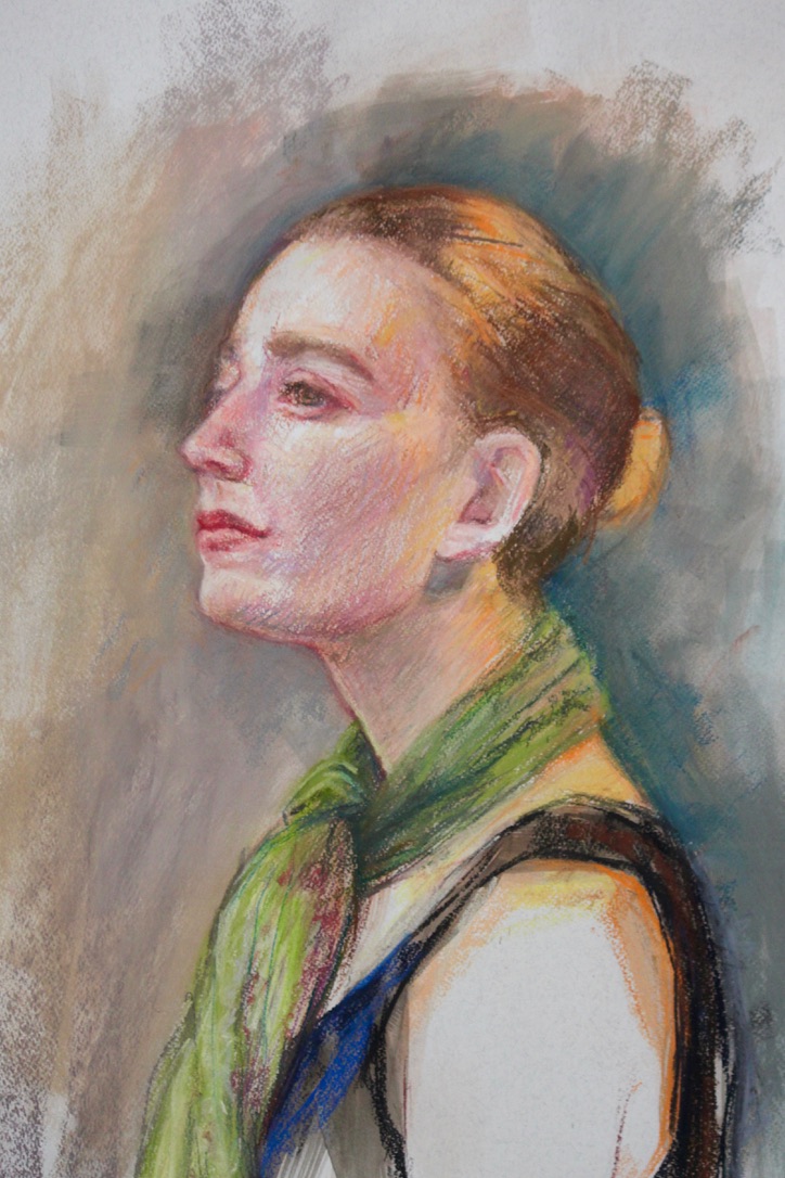 Isabelle aux cheveux tirés, détail