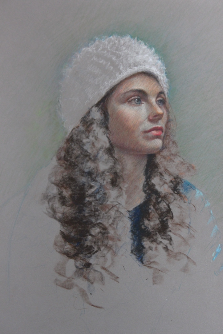 Juliette à la toque, 65/50cm
