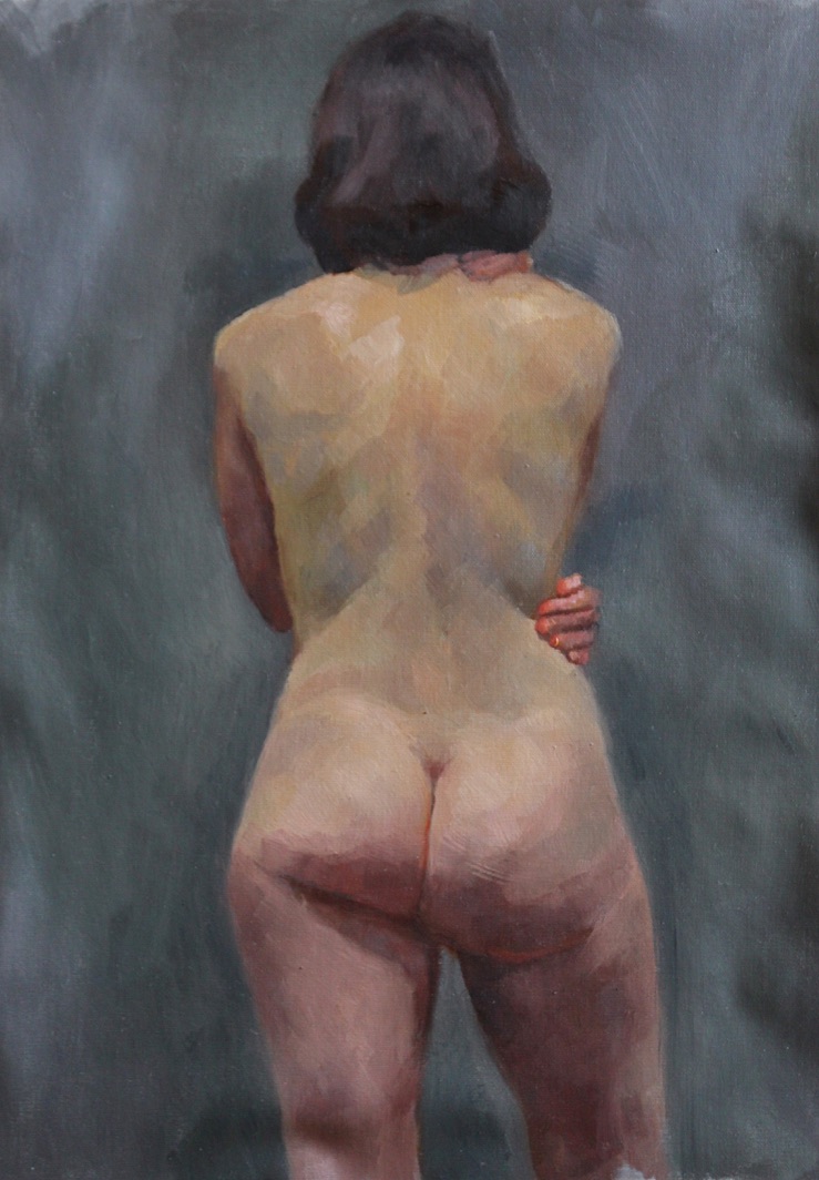 "petit dos nu", 34/27 cm, 2017