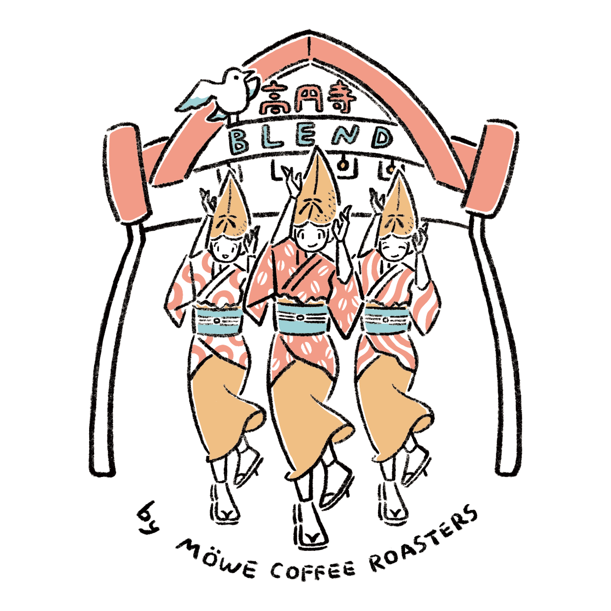 MÖWE COFFEE ROASTERSさんのパッケージイラストを描かせて頂きました。