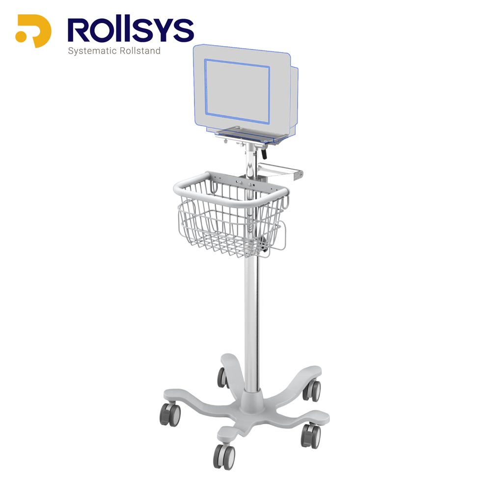 日本光電製ベッドサイドモニタPVM2700/2701用ロールスタンド