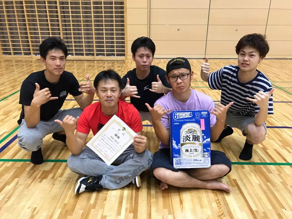 男子フリーの部　優勝　BAD BOYS (志免町）