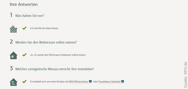 Ein einfacher Fragebogen auf KfW.de bringt Sie zur richtigen Förderung und den passenden Darlehen. 2017