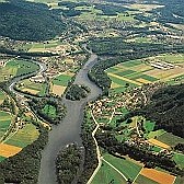 Die Flüsse Aare, Limmat und Reuss aus der Vogelperspektive.