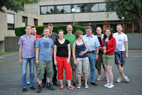 Unser Volleyballteam beim Saisonabschlussgrillen 2013