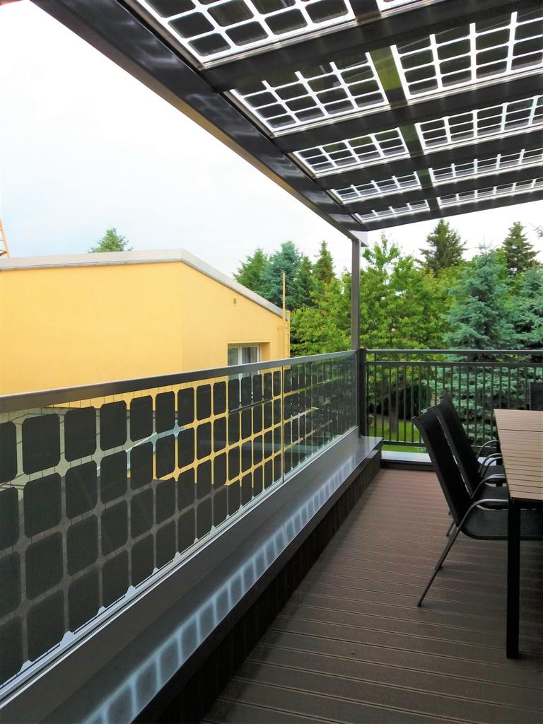 Balkon Photovoltaik Geländer