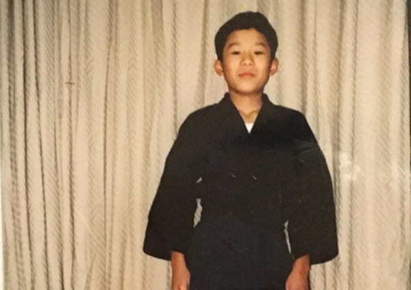 剣道着姿の記念写真