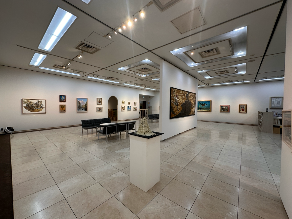 原太一展、日動画廊にて