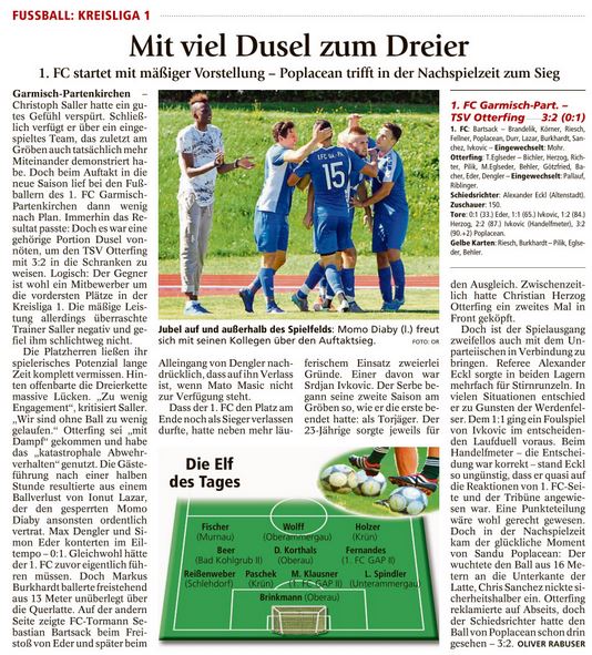 Garmischer Tagblatt vom 16.08.2016