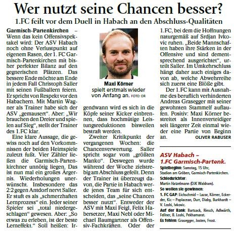 Ga-Pa Tagblatt vom 12.09.2015