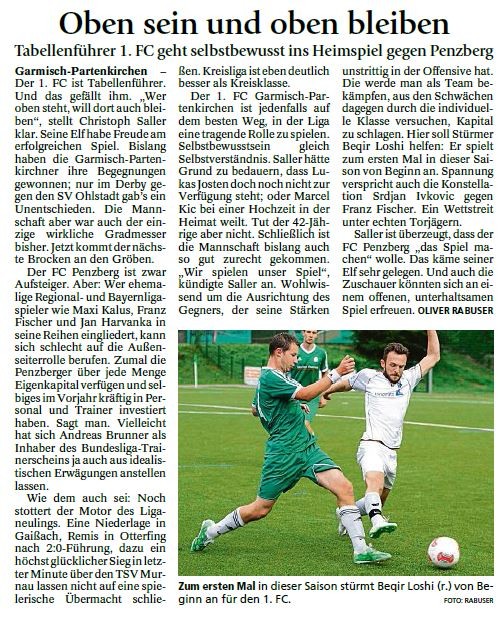Ga-Pa Tagblatt vom 29.08.2015