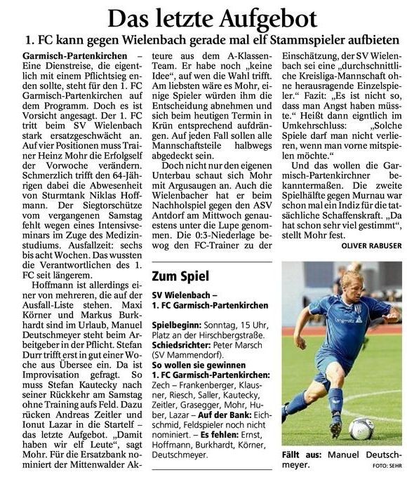 GaPa Tagblatt vom 18.08.2012
